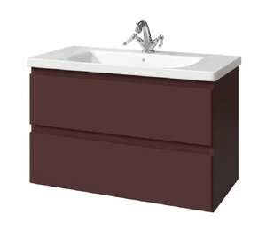 Изображение товара Тумба под раковину Caprigo Forte 36113eml-062.000.00.20, 90 см подвесная, шоколад