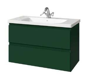 Изображение товара Тумба под раковину Caprigo Forte 36113eml-063.000.00.20, 90 см подвесная, бутылочное стекло