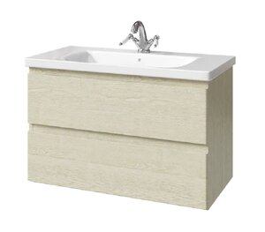 Изображение товара Тумба под раковину Caprigo Forte 36113-RF13, 90 см подвесная, белёный дуб