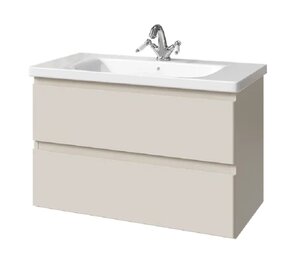 Изображение товара Тумба под раковину Caprigo Forte 36113-SF023 90 см подвесная бежевый