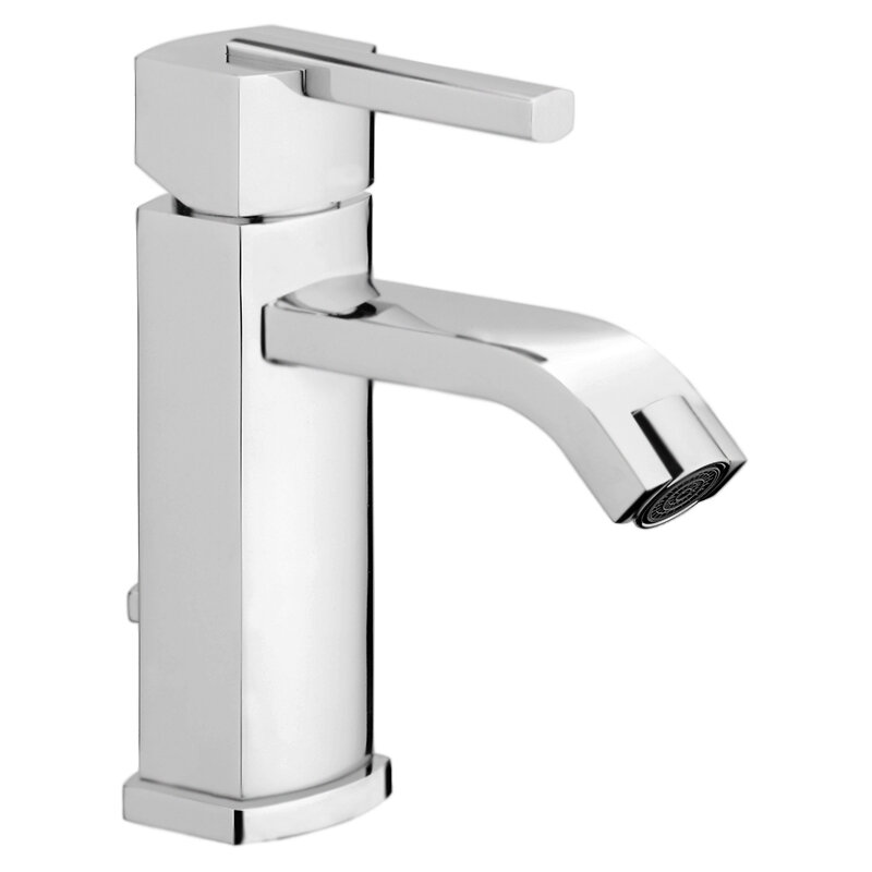 Изображение товара Современный смеситель для раковины Webert Azeta AZ830102015 с донным клапаном и хромом