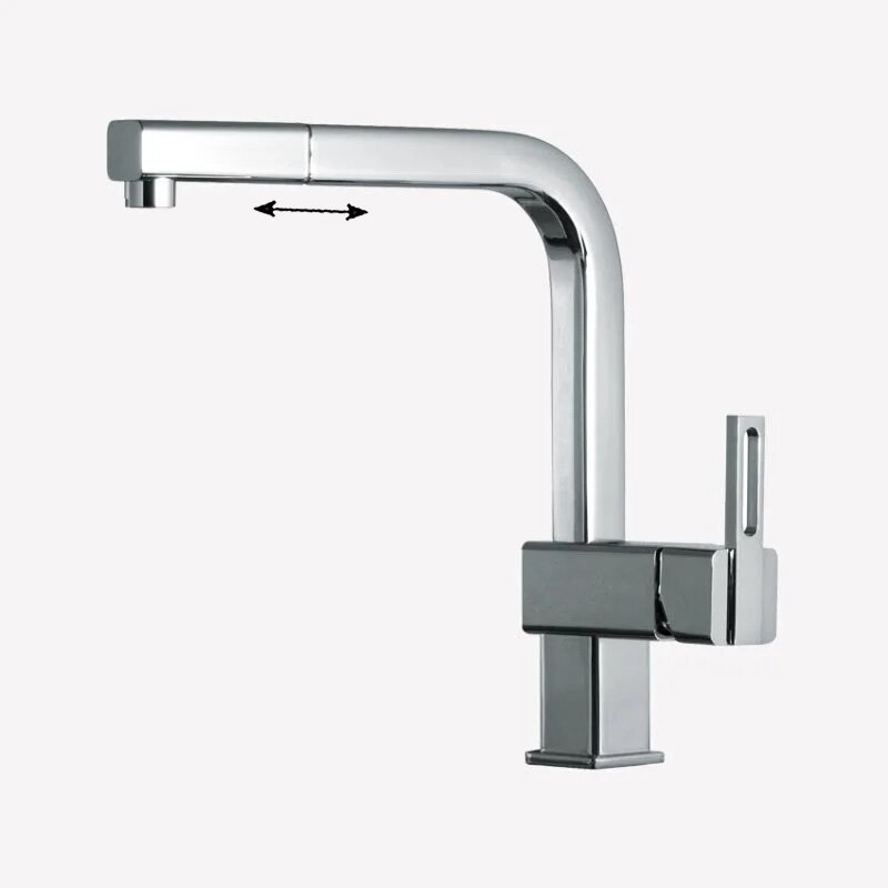 Изображение товара Смеситель для кухни Webert Kitchen Dado DA940302015 с выдвижным изливом, хром