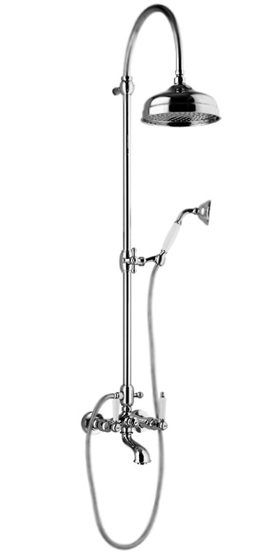 Изображение товара Душевая система Webert Dorian DO721208015 хром с верхним душем и ручной лейкой
