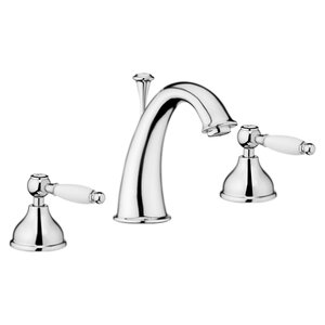 Изображение товара Смеситель для раковины Webert Dorian DO750101015 на 3 отверстия, с донным клапаном, хром