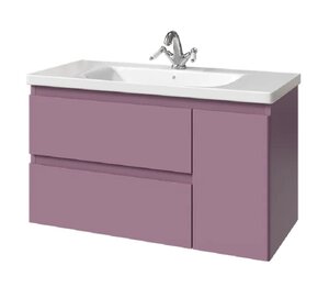 Изображение товара Тумба под раковину Caprigo Forte 36115R eml-045.000.00.20, 100 см подвесная, дверь справа, лиловый