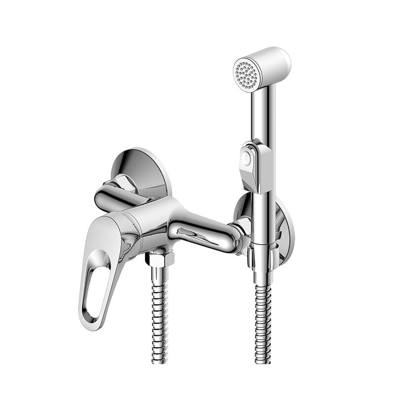 Изображение товара Гигиенический душ Decoroom DR21058 со смесителем хром стандартный монтаж