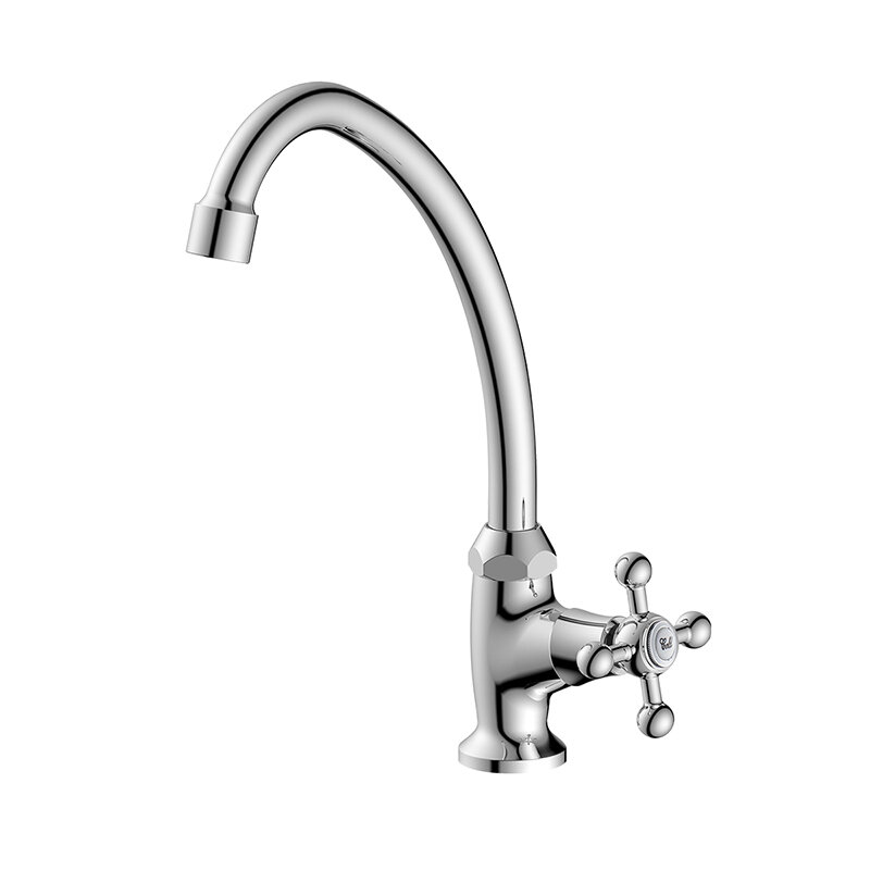 Изображение товара Кухонный кран Decoroom DR54010 для холодной воды хромированный однорычажный