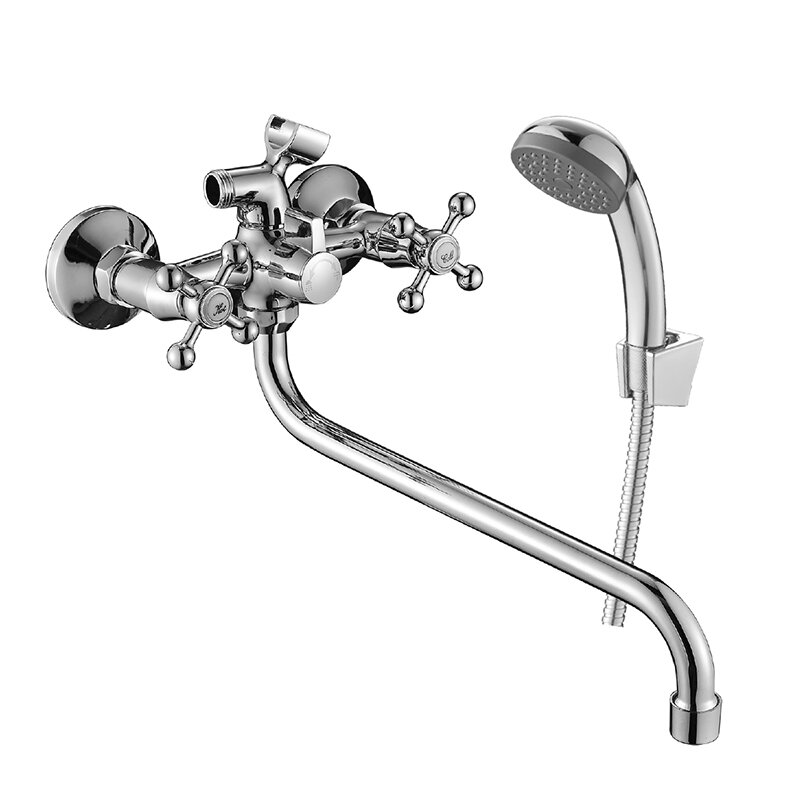 Изображение товара Смеситель Decoroom DR54045 для ванны и душа хром двухвентильный