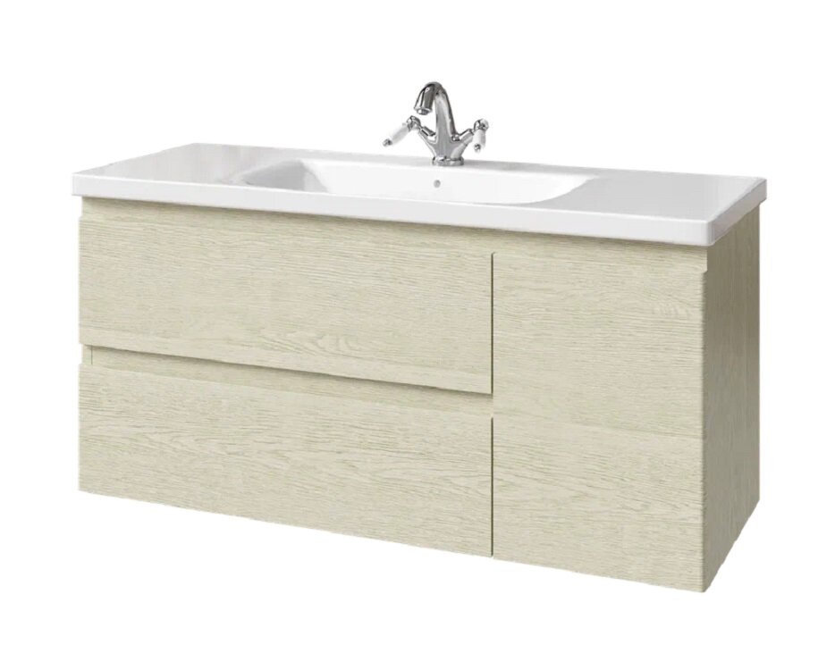 Изображение товара Подвесная тумба под раковину Caprigo Forte 36117R-RF13 120 см белёный дуб