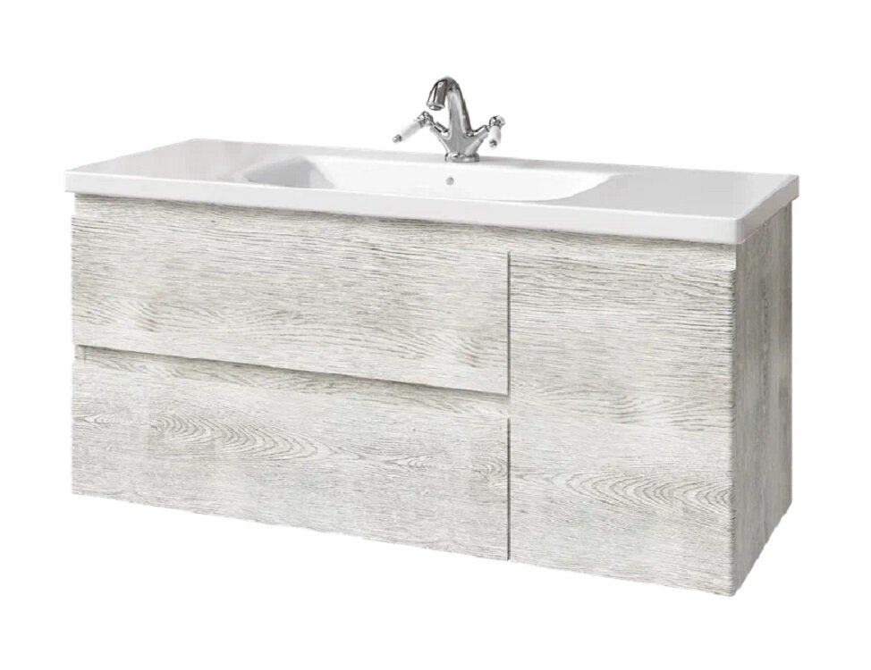 Изображение товара Подвесная тумба под раковину Caprigo Forte 36117R-RF14 120 см белый клён