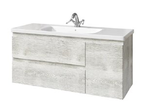 Изображение товара Тумба под раковину Caprigo Forte 36117R-RF14, 120 см подвесная, дверь справа, белый клён