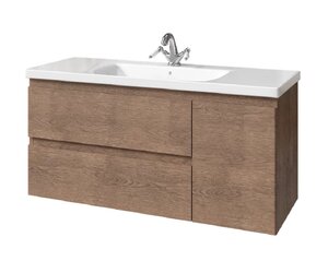 Изображение товара Тумба под раковину Caprigo Forte 36117R-RF15, 120 см подвесная, дверь справа, светлый орех