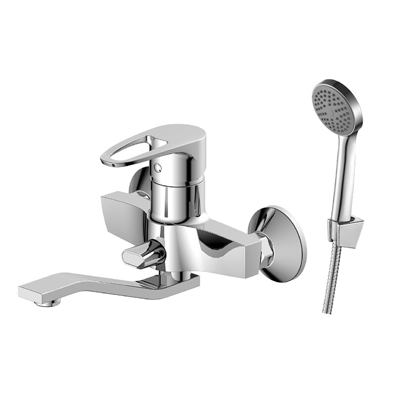 Изображение товара Смеситель Decoroom DR70044 для ванны и душа, хром, 23,7 см