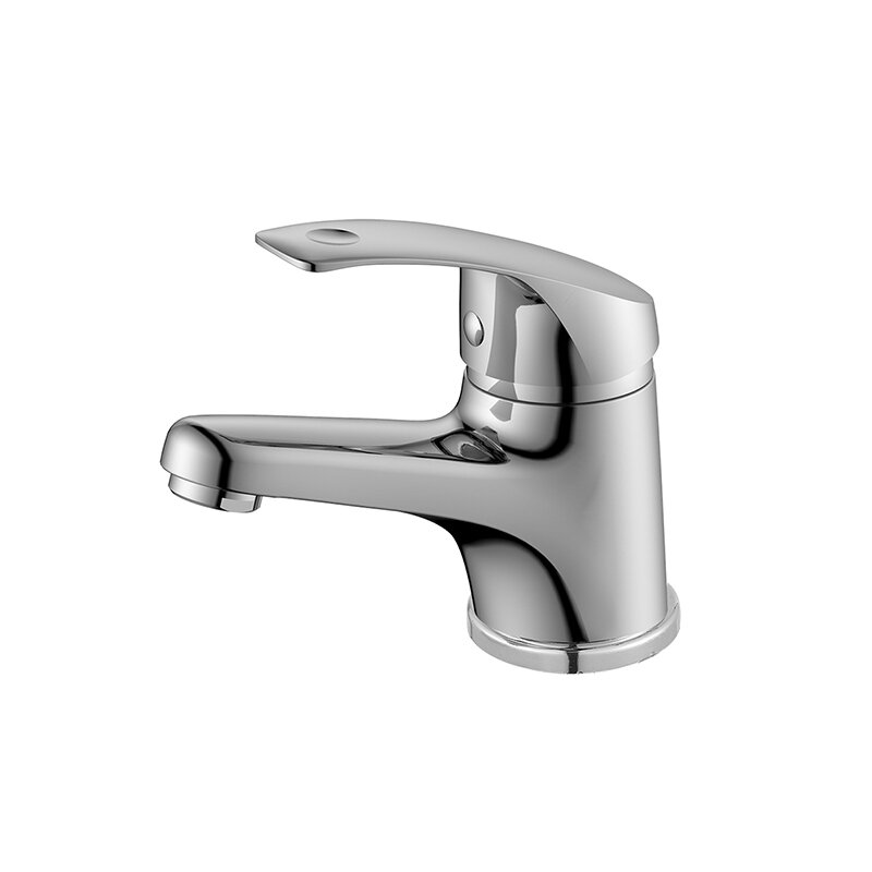 Изображение товара Смеситель Decoroom DR71011 для раковины хромированный с однорычажным управлением Изображение товара Смеситель Decoroom DR71011 для раковины хромированный с однорычажным управлением