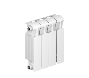 Изображение товара Радиатор биметаллический Rifar Monolit 300 R-MN-300-4, 4 секции, боковое подключение, белый