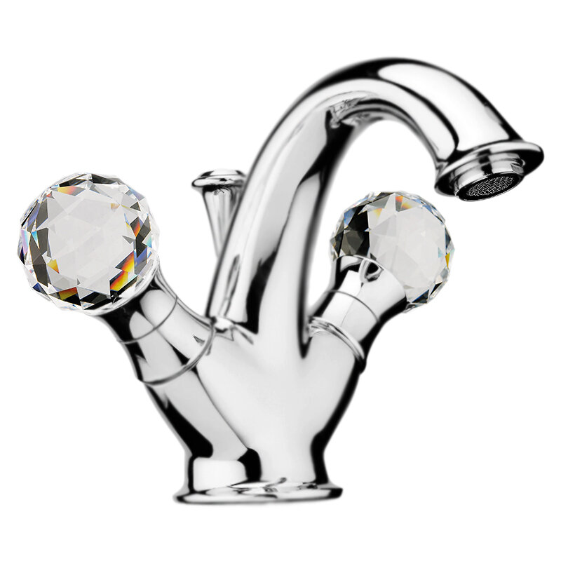 Изображение товара Смеситель для раковины Webert Karenina KA700102015 с кристаллами Swarovski хром