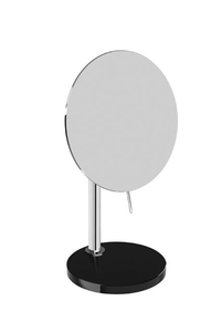 Изображение товара Зеркало косметическое Aquanet Pomdor 70.81.01.002NE, LED подсветка, настольное, черный/хром