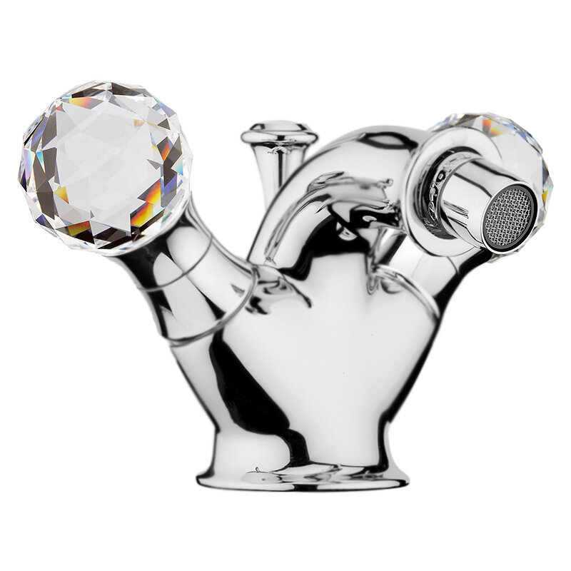 Изображение товара Смеситель для биде Webert Karenina с кристаллами Swarovski и донным клапаном