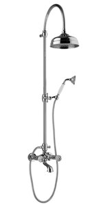 Изображение товара Душевая система Webert Karenina KA721208015 с кристаллами Swarovski хром