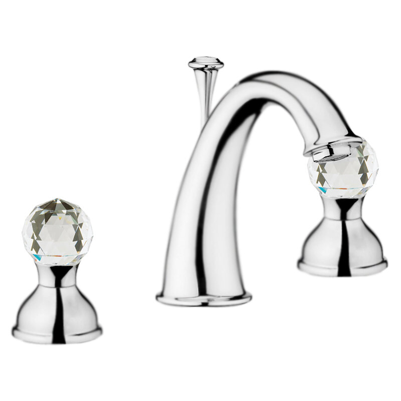 Изображение товара Смеситель для раковины Webert Karenina KA750101065 бронза Swarovski двухвентильный