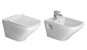 Изображение товара Комплект подвесного унитаза с биде Duravit Durastyle 45520900A1 белый