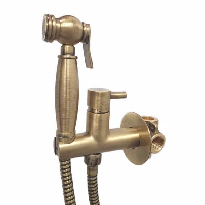 Изображение товара Гигиенический душ Webert Elio с встраиваемым смесителем бронза Италия