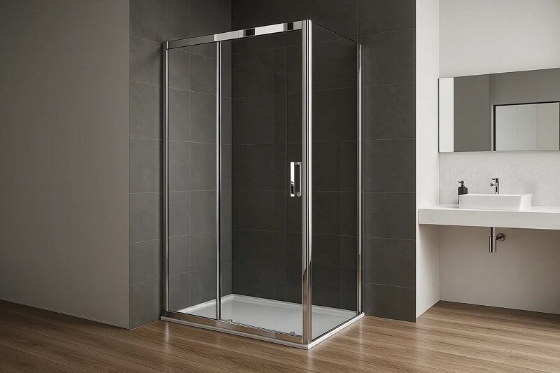 Изображение товара Душевой уголок Royal Bath Accord RB75140HPS-Т-CH, 140 x 75 см, стекло прозрачное, профиль хром