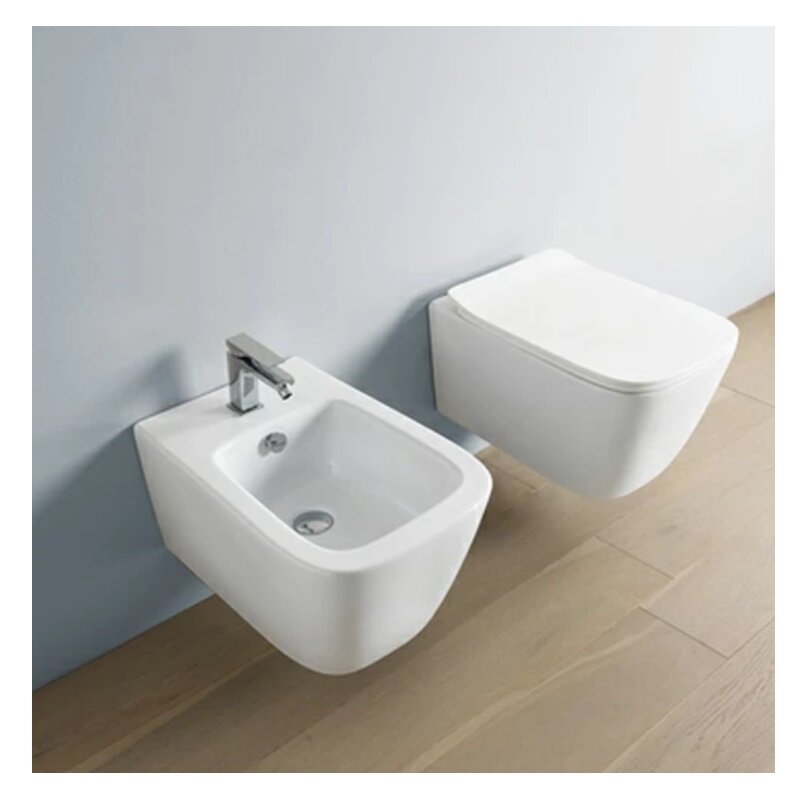Комплект подвесного унитаза с биде ArtCeram A16 Mini ASV005 01 00 ...