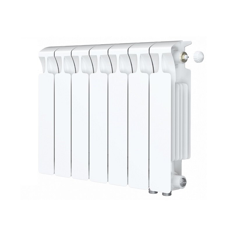 Изображение товара Радиатор биметаллический Rifar Monolit Ventil 350 R-MN-350-7-VR, 7 секций, белый, низкое подключени