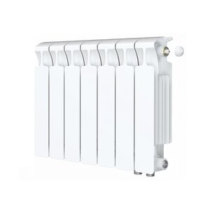 Изображение товара Радиатор биметаллический Rifar Monolit Ventil 350 R-MN-350-7-VR, 7 секций, нижнее правое подключение, белый
