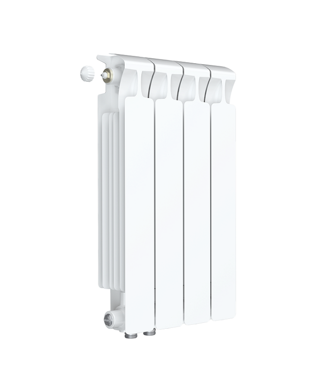 Изображение товара Радиатор биметаллический Rifar Monolit Ventil 500 4 секции White нижнее левое подключение