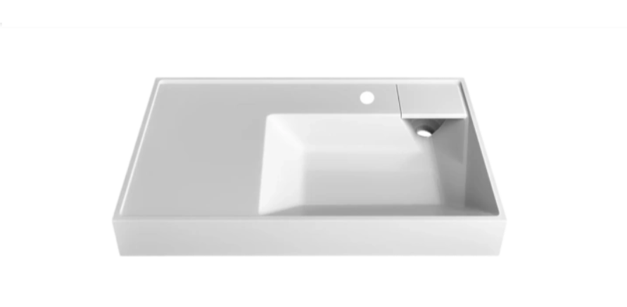 Изображение товара Раковина над стиральной машиной Madera Vega 80, 4627173210942, 80 см, искусственный камень, белая Изображение товара Раковина над стиральной машиной Madera Vega 80, 4627173210942, 80 см, искусственный камень, белая