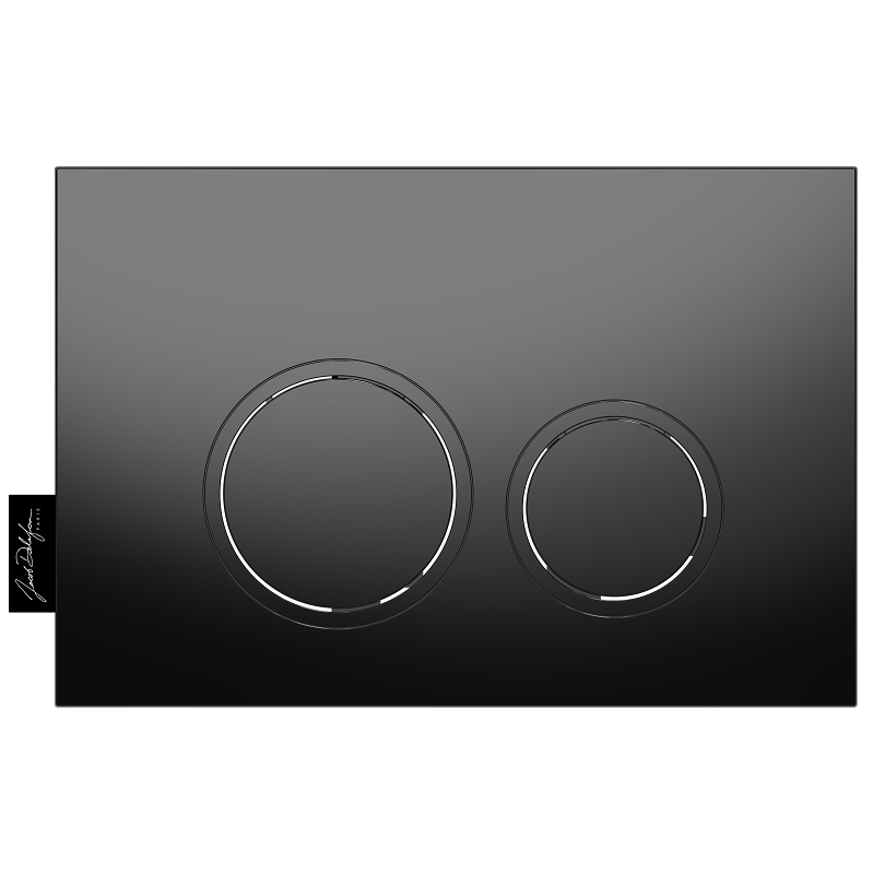 Изображение товара Клавиша смыва Jacob Delafon E38066-BMT, механическая, черная матовая для унитаза