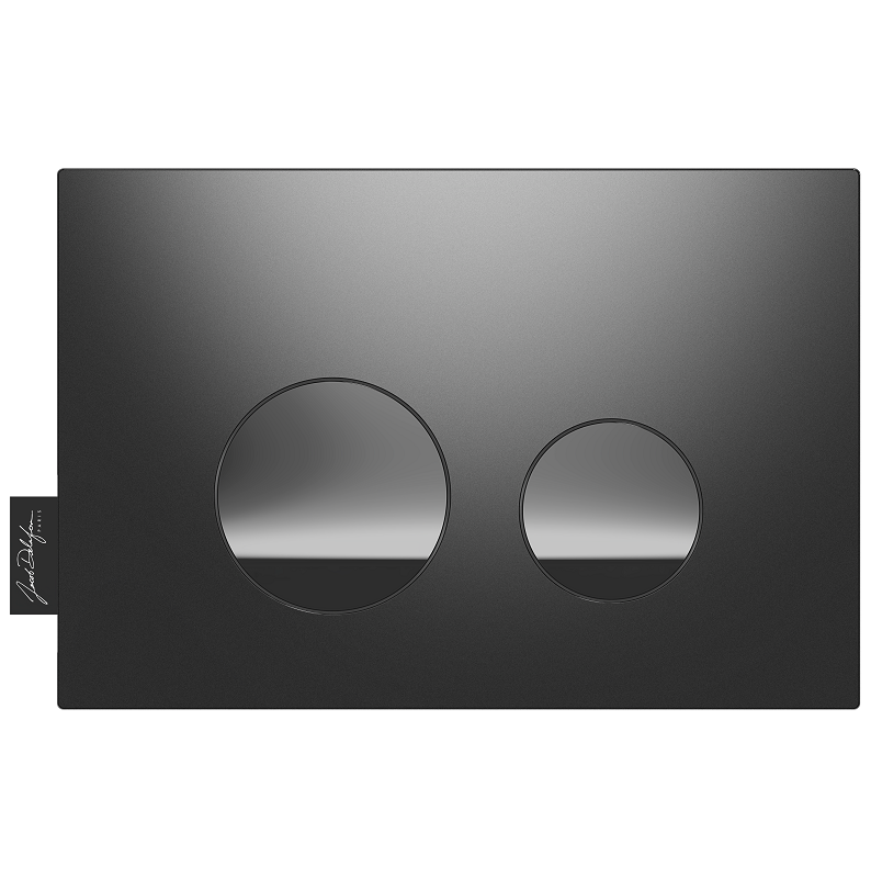 Изображение товара Клавиша смыва Jacob Delafon E38068-BMT механическая черная матовая