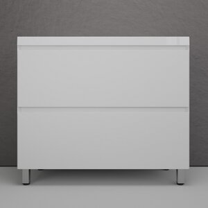 Изображение товара Тумба под раковину Style Line Манхэттен 100 белая матовая напольная