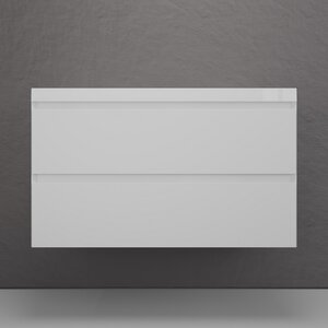 Изображение товара Тумба под раковину Style Line Манхэттен 100 ЛС-00002356, 100 см, подвесная, белая матовая