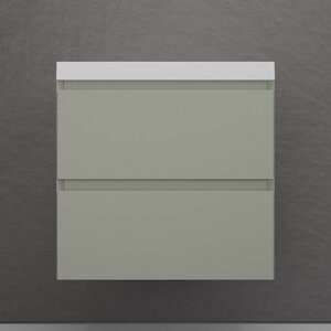 Изображение товара Тумба под раковину Style Line Манхэттен 60 ЛС-00002367, 60 см, подвесная, олива