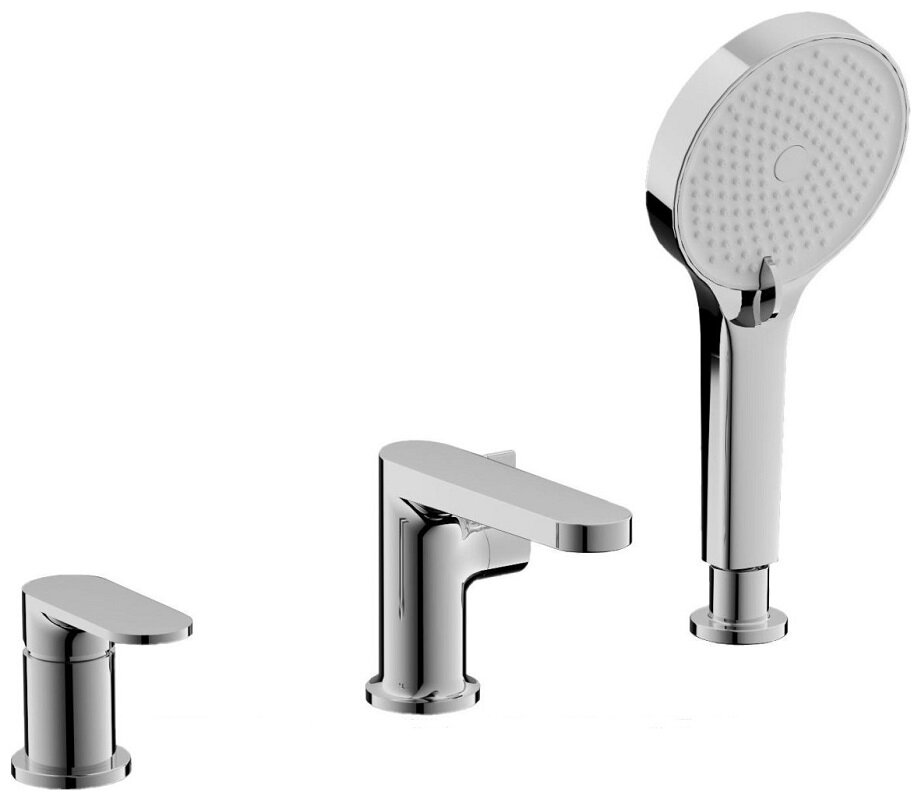 Изображение товара Смеситель Belz B713 B66713 на борт ванны хром одинарный 3 режима душ