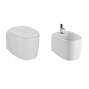 Изображение товара Комплект подвесного унитаза с биде Vitra Plural Rim-Ex 7830B401-0075/126-001-009/7831B401-0288, белый матовый