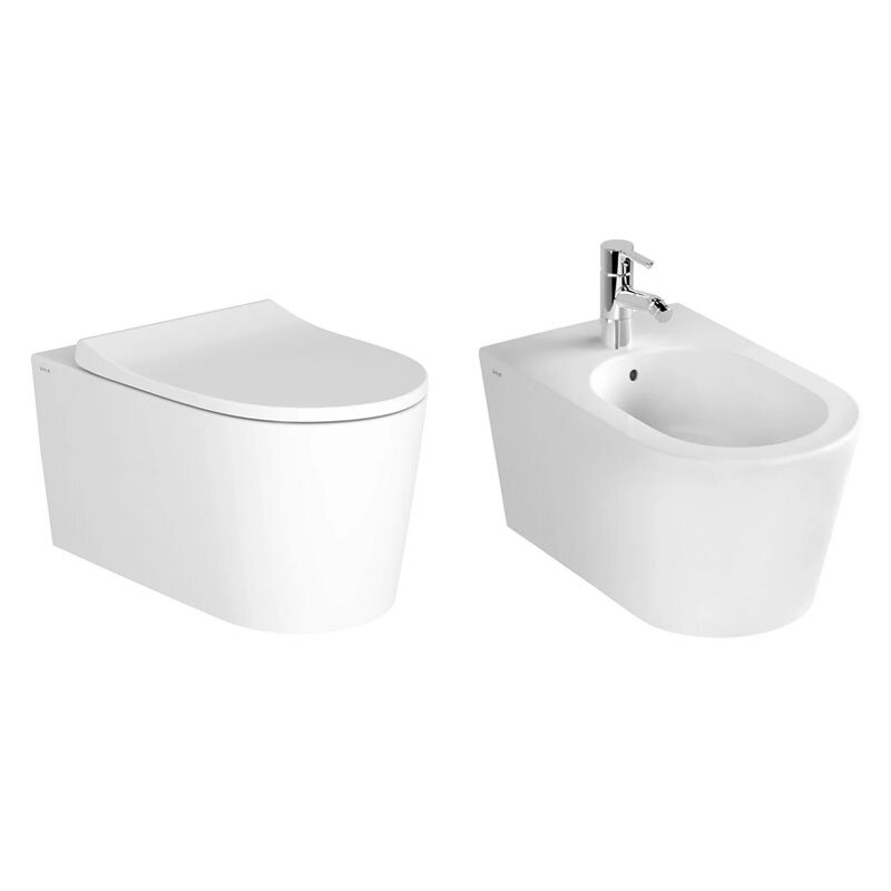 Изображение товара Комплект подвесного унитаза с биде VitrA Nest 7870B403-0075/220-003R409/5174B003-0288, белый