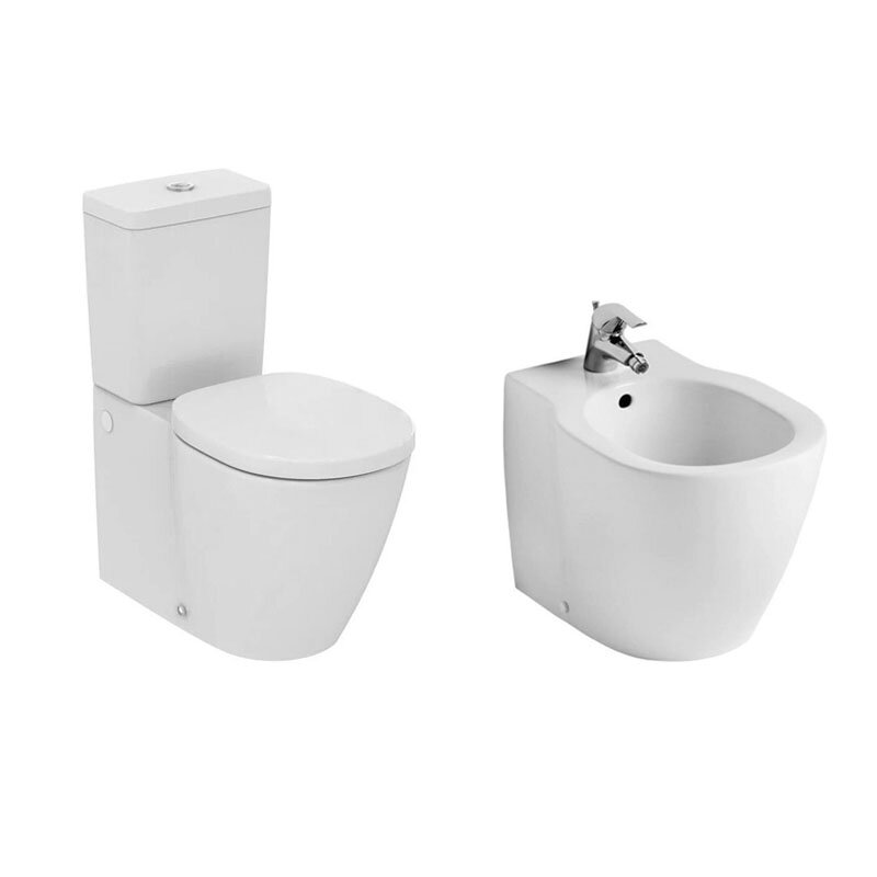 Изображение товара Комплект напольного унитаза с биде Ideal Standard Connect AquaBlade белый