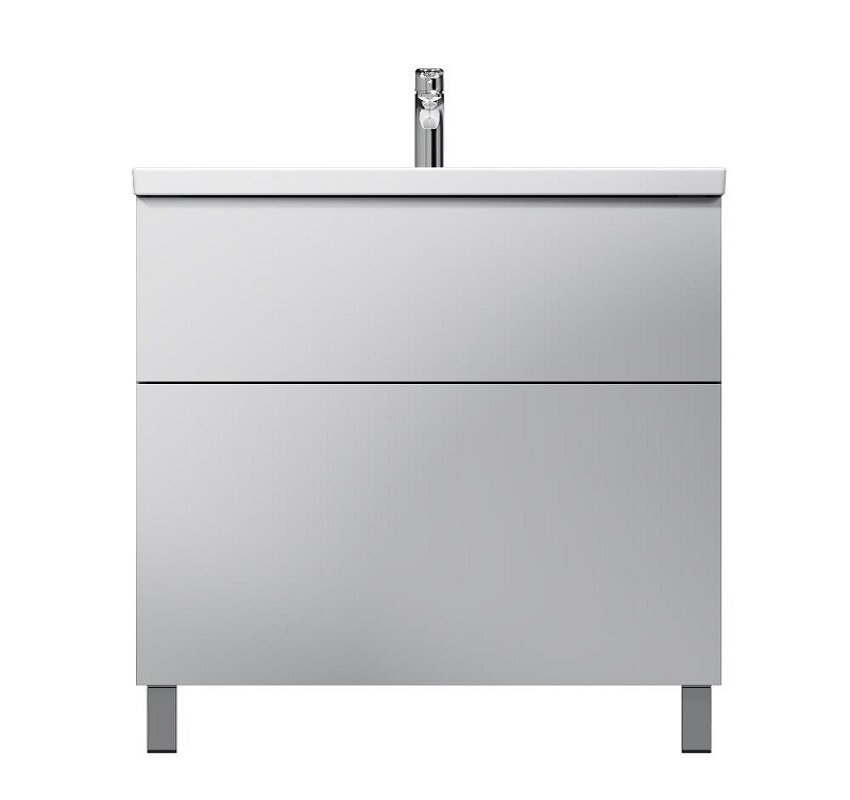 Изображение товара Тумба под раковину Am.Pm Gem M90FSX0802WG, 80 см, белый глянец, напольная