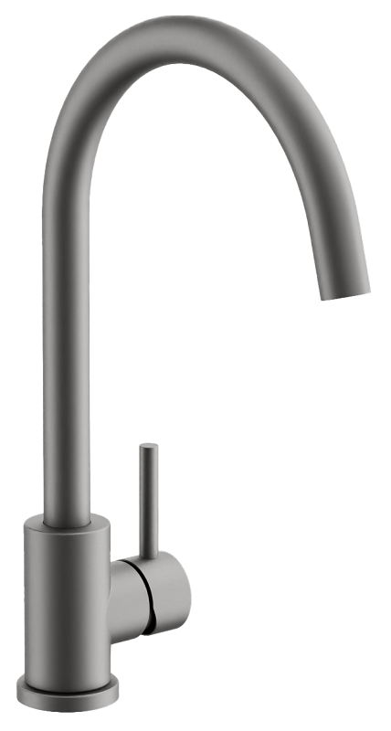 Изображение товара Смеситель Belz B70810-3 оружейная сталь для кухонной мойки с поворотным изливом