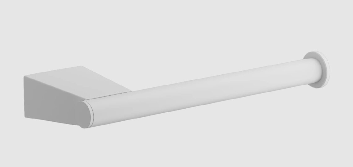 Изображение товара Держатель туалетной бумаги Belz B915 без крышки белый матовый настенный