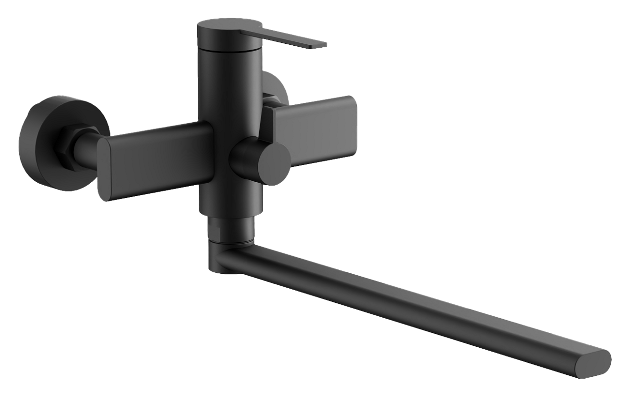 Изображение товара Смеситель Belz B22813-7 для ванны и души, черный матовый