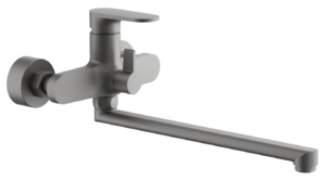 Изображение товара Смеситель Belz B713 B22713-3 для ванны и души, с душевым гарнитуром, оружейная сталь