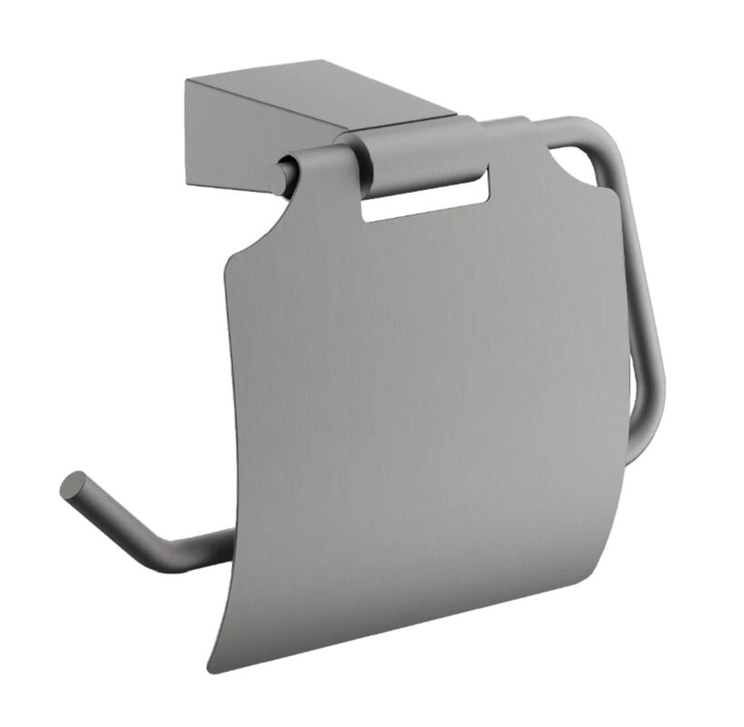 Изображение товара Держатель туалетной бумаги Belz B912 B91203, c крышкой, оружейная сталь