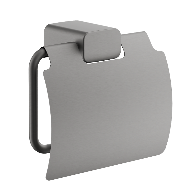 Изображение товара Держатель туалетной бумаги Belz B907 B90703, c крышкой, оружейная сталь