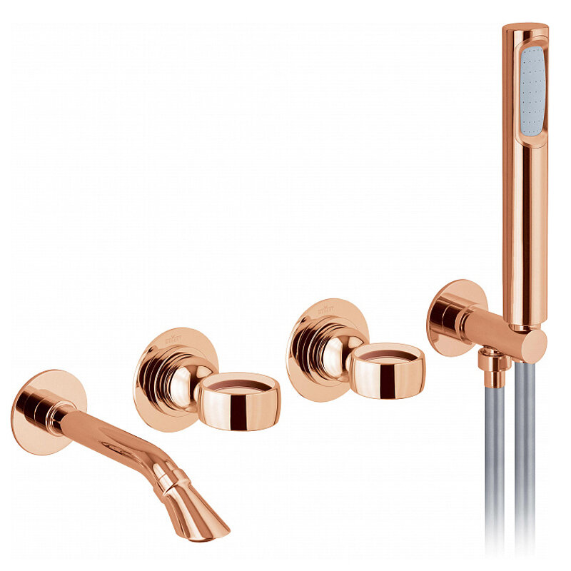 Изображение товара Смеситель для ванны Webert Opera OA860312980 в розовом золоте