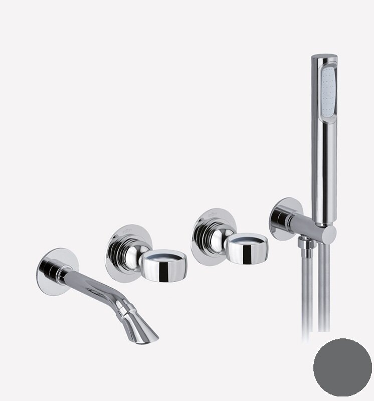 Изображение товара Смеситель для ванны Webert Opera OA860312985 с внутренней частью, графит